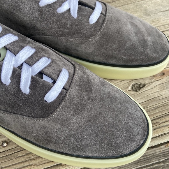 NIB Authentic Fear of God x Ermenegildo Zegna Grey Suede Sneaker Men's Size 11.5 - Picture 13 of 16